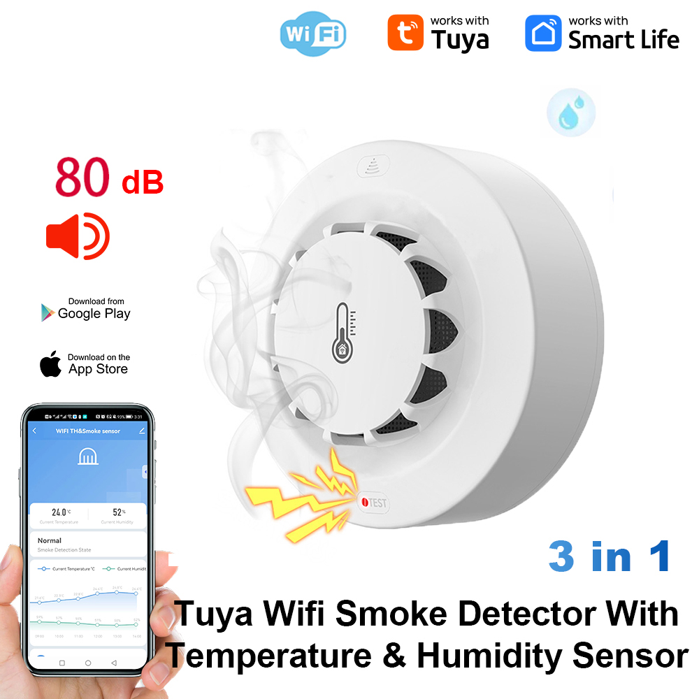 Home Security Alarm - Tuya WiFi Sıcaklık ve Nem Sensörü