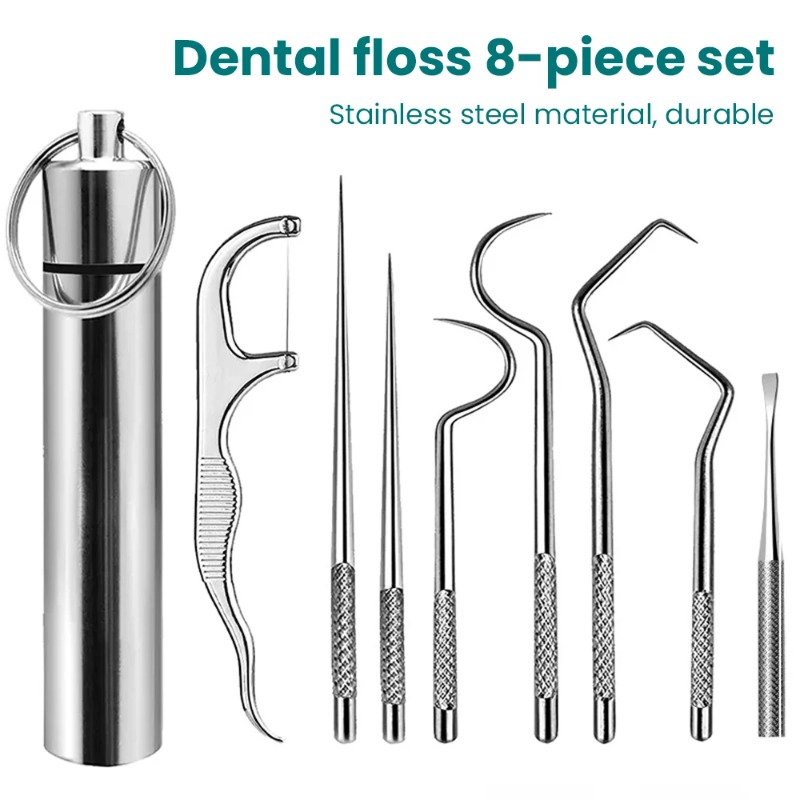 Lock Picking Set - Paslanmaz Çelik Kürdan Taşınabilir Kürdan Aracı