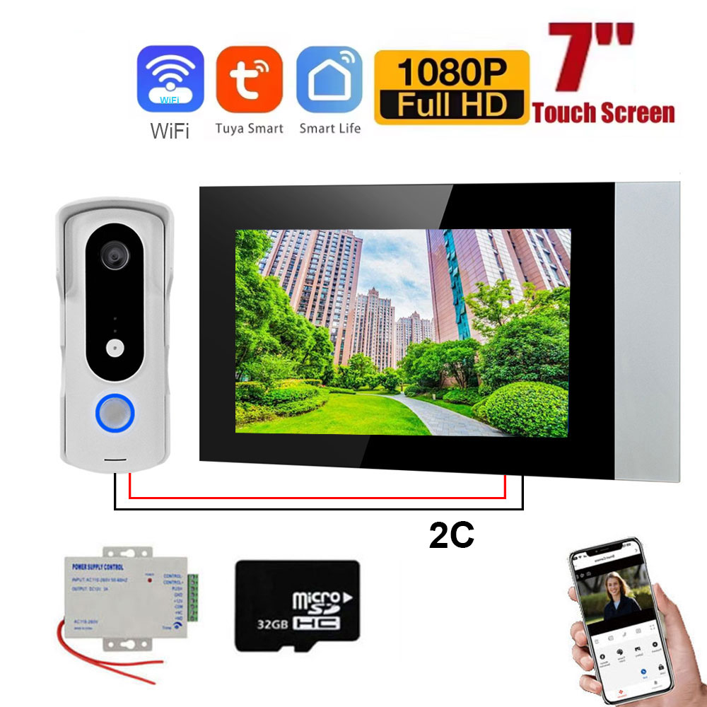Home Security Cameras Uk - 2 telli akıllı ev Tuya Wifi