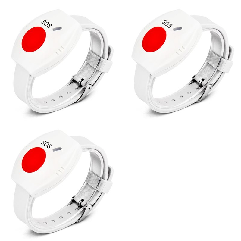 Home Security Alarm System - AA84 3X Panik Butonu RF 315Mhz
