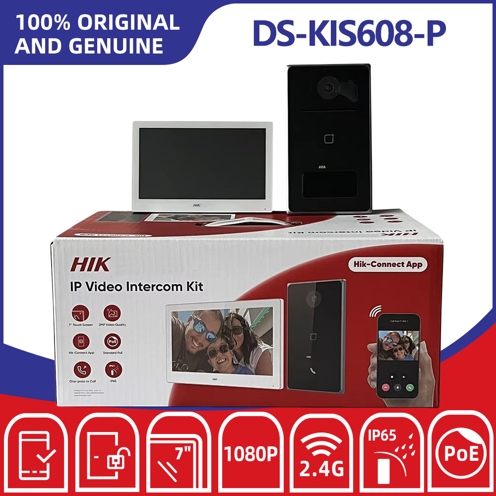Home Security System Hikvision - Hikvision DS-KIS608-P IP Görüntülü İnterkom Kiti