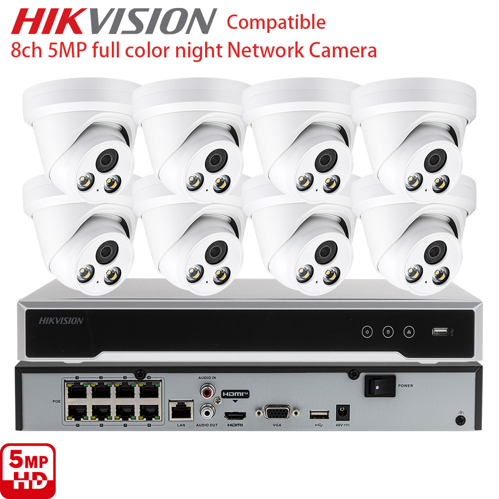 Home Security System Hikvision - 8 Kanallı NVR 2 HDD'li 8CH