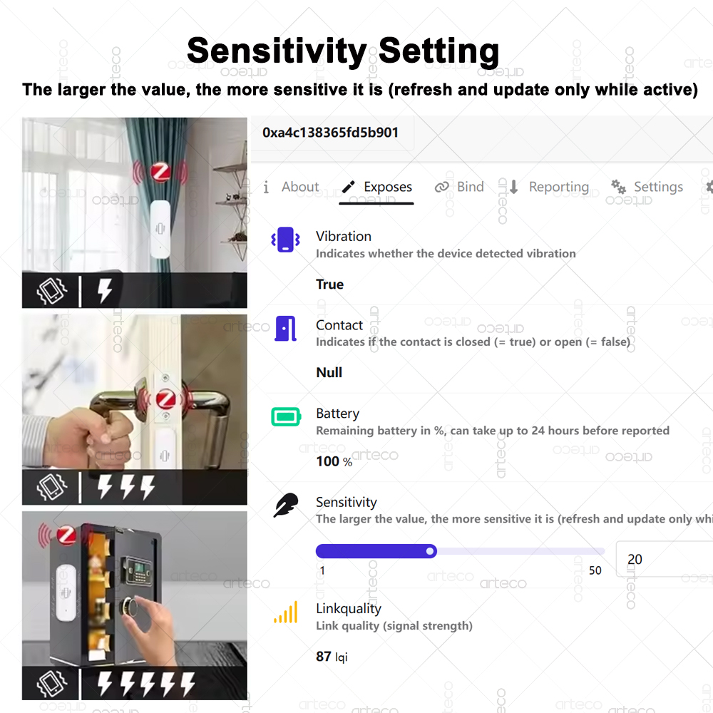 Akıllı ZigBee 3.0 Titreşim Sen - Home Security Alarm incelemesi ve fiyatı