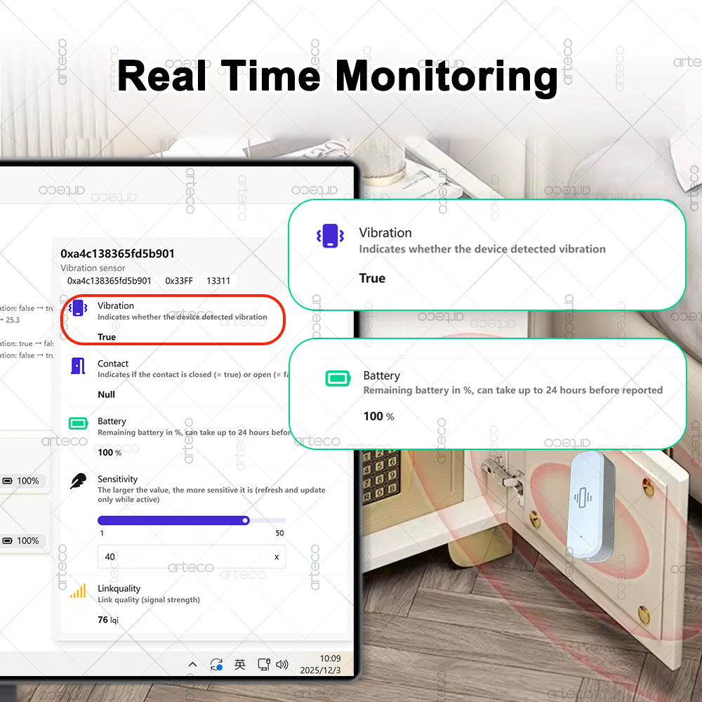 Akıllı ZigBee 3.0 Titreşim Sen - Home Security Alarm incelemesi ve fiyatı