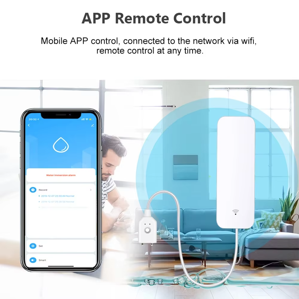 ZigBee WiFi Su Kaçak Sensörü S - Home Security Alarm incelemesi ve fiyatı