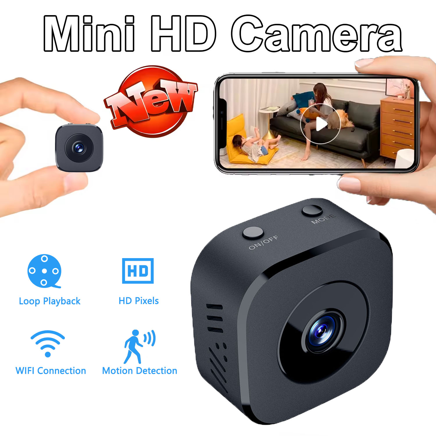 Güvenlik Kamerası 4K Mini Tam  - Home Security Tech incelemesi ve fiyatı