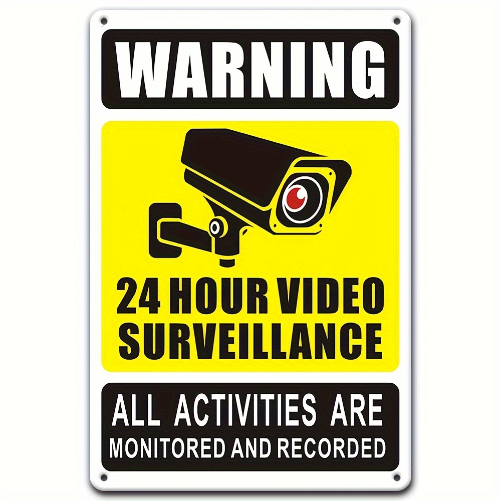 7/24 Video Gözetim Uyarı Levha - Home Security Tech incelemesi ve fiyatı