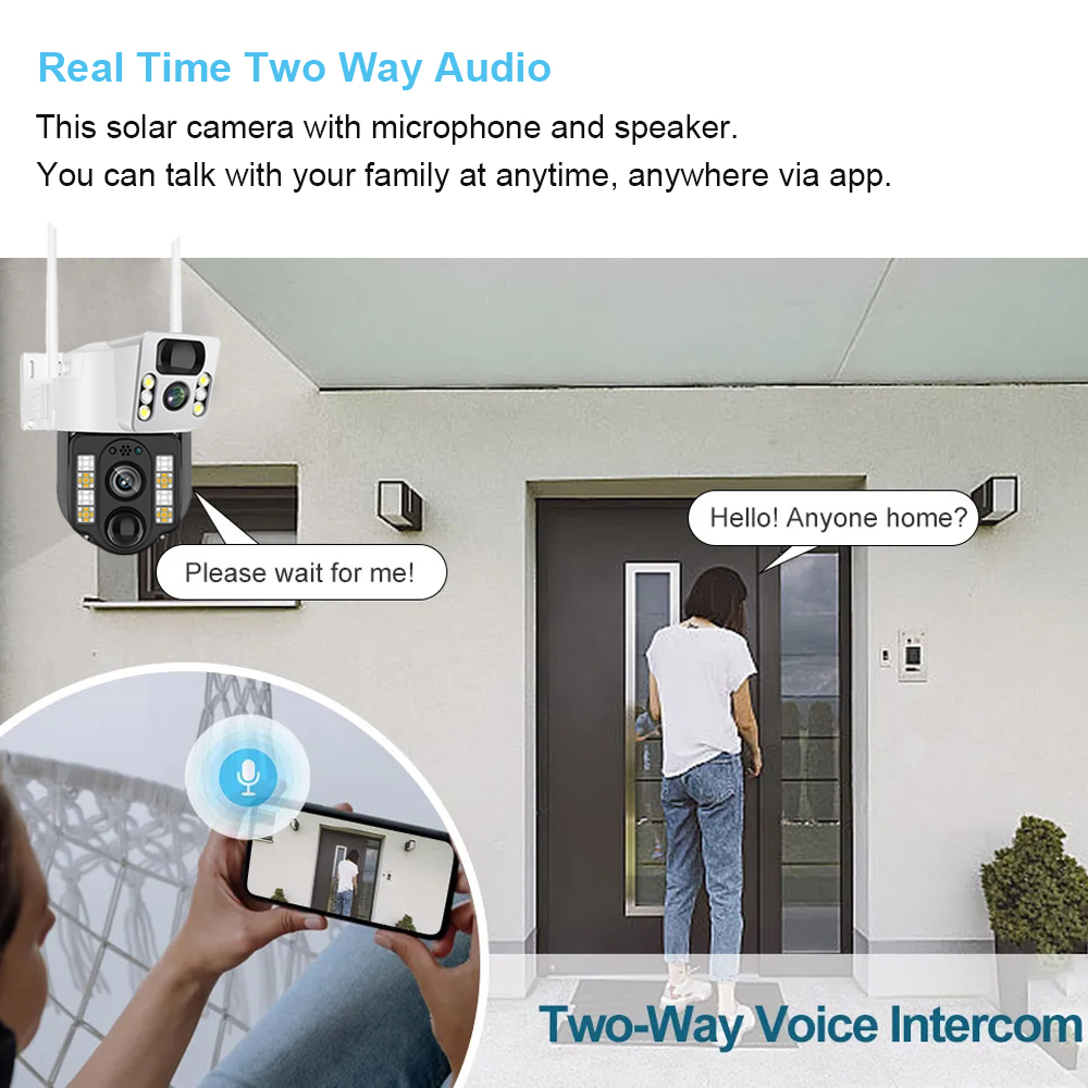 WiFi/4G güneş kamera IP CCTV g - Home Security Tech incelemesi ve fiyatı
