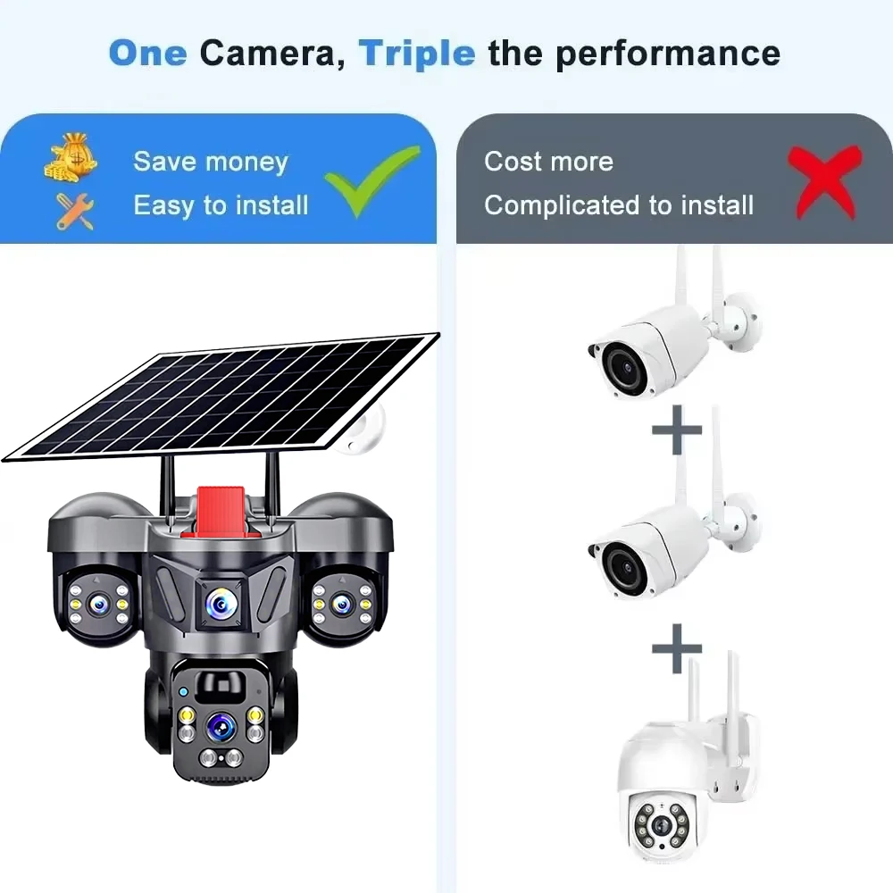 KERUI V380 Pro Açık PTZ 6MP WI - Home Security Alarm System incelemesi ve fiyatı
