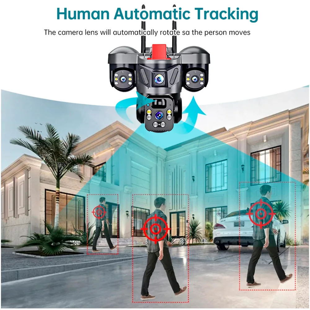 KERUI V380 Pro Açık PTZ 6MP WI - Home Security Alarm System incelemesi ve fiyatı