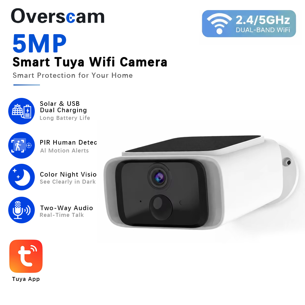 Tuya 5MP Güneş Enerjili Güvenl - Home Security Tech incelemesi ve fiyatı
